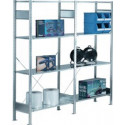 Étagère à emboîter H2000xl2000xP400 mm étagère de base/d’extension galvanisée 300 kgs