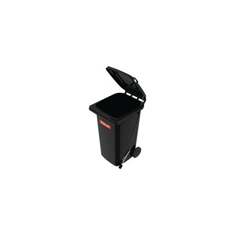 Bac poubelle 240l HDPE grie - pédale SULO