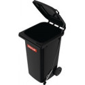 Bac poubelle 240l HDPE grie - pédale SULO