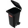 Bac poubelle 240l HDPE grie - pédale SULO