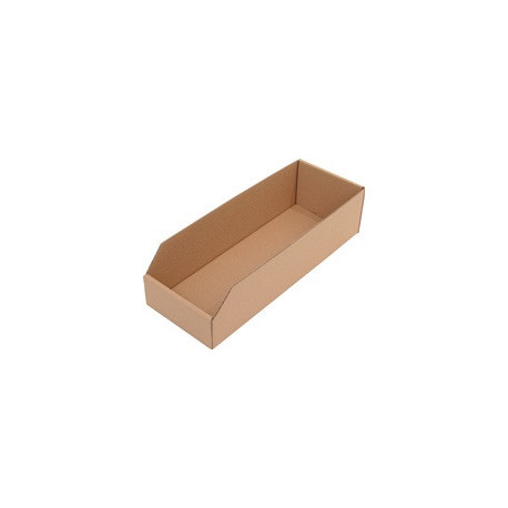 Boîte pour étagère L400xB150xH100mm carton ondulé brun 1 (Par 50)
