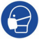 Pictogramme d'obligation ASR A1.3/DIN EN ISO 7010 Port du masque