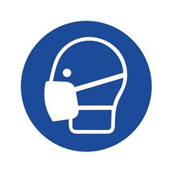Pictogramme d'obligation ASR A1.3/DIN EN ISO 7010 Port du masque
