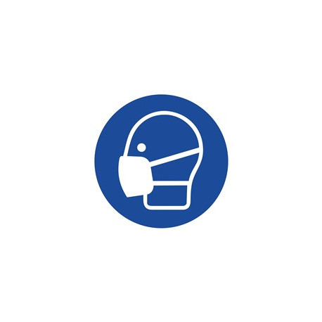 Pictogramme d'obligation ASR A1.3/DIN EN ISO 7010 Port du masque