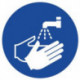 Pictogramme d'obligation ASR A1.3/DIN EN ISO 7010 Lavage de main