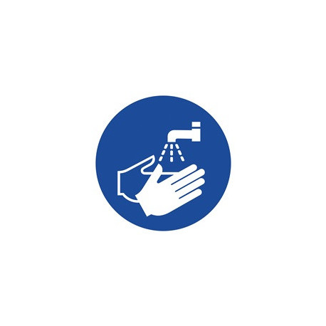 Pictogramme d'obligation ASR A1.3/DIN EN ISO 7010 Lavage de main