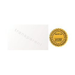 Plaquette de vérification pluriannuelles l.25xL60 mm contrôlé selon la norme DGUV3 22-31