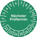 Plaquette de vérification pluriannuelles D20mm date du prochain contrôle 2022-2027 - 10 unités
