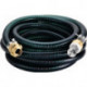 Jeu de tuyaux d'aspiration de 5 m de tuyau D. Raccord de tuyau de 25,4 (1 pouce) mm-D. 25,4 (1 pouce) mm 5000 mm METABO