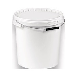 Seau 15 l polyéthylène blanc D. 290 mm