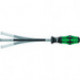 Tournevis porte embouts 393 S 1/4 pouce avec aimant et circlip -L.173,5mm Kl.flex.3K-Poignée WERA