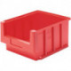 Boîte pour étagère VKB L400xB230xH150mm rouge PP LA-KA-PE (Par 12)