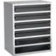 Boîte d’assortiment coffre-fort ESD 250/6-3 B357xT435xH255mm 6 compartiments