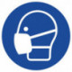 Pictogramme d'obligation ASR A1.3/DIN EN ISO 7010 Port du masque