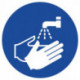 Pictogramme d'obligation ASR A1.3/DIN EN ISO 7010 Lavage de main