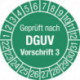 Plaquette de vérification pluriannuelles D. 30 mm contrôlé selon la norme DGUV3 22-31 - 10 unités