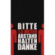 Paillasson A 1,5 m distance rouge/noir PA L1500xB900xS6mm MILTEX