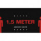 Paillasson A 1,5 m2 rouge/noir PA L1500xB900xS6mm MILTEX