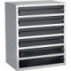 Boîte d’assortiment coffre-fort ESD 250/6-3 B357xT435xH255mm 6 compartiments