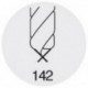 Foret à pointer CN en carbure monobloc, à queue cylindrique, 145°, surface à revêtement TiAIN, Ø h6 : 4 mm, Long. de goujure 12 mm, Long. totale 55 mm