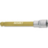 Jeu de clés à douille 986KK 1/2 Pouce Int-hex. SW 7mm L.140mm HAZET