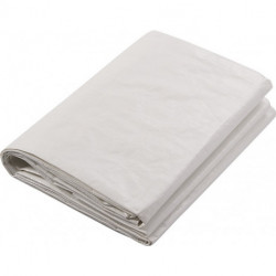 Bâche de clôture PE blanc 140 g / m² longueur 1,76 m largeur 3,41 m