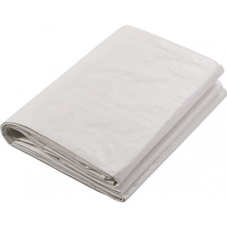 Bâche de clôture PE blanc 140 g / m² longueur 1,76 m largeur 3,41 m