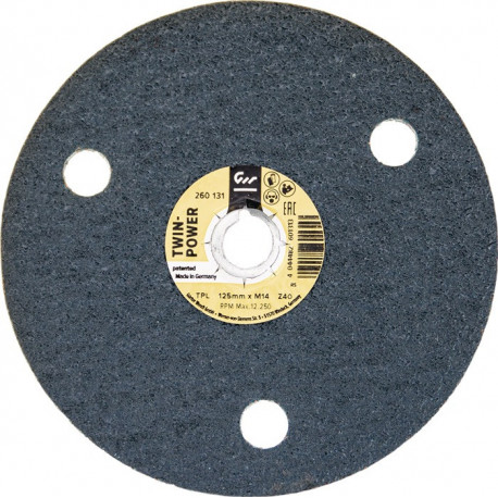 Disque abrasif TWINPOWER D.125mm droit K.60 Krt.