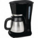 Machine à café KA 6501 sw Pichet thermo noir 800 W, décoration inox 1 l 4 à 8 tasses