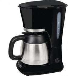 Machine à café KA 6501 sw Pichet thermo noir 800 W, décoration inox 1 l 4 à 8 tasses