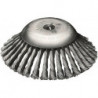 Brosse conique D.170mm Trou.Fil 0,5mm acier 12mm 10000min-¹ LESSMANN