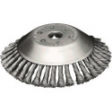 Brosse conique D.200mm Trou.Fil 0,5mm acier 14mm 10000min-¹ LESSMANN