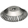 Brosse conique D.200mm Trou.Fil 0,5mm acier 14mm 10000min-¹ LESSMANN