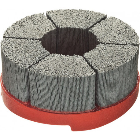 Brosse à disque HFB D.50mm Poils abrasifs Bohr.SiC Grain 180 3600min-¹ LESSMANN