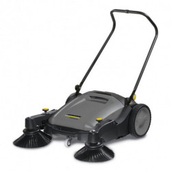 Balayeuse manuelle KM 70/20 C avec 2ème entraînement SB, performance de surface manuelle 3680m2 / h travail, par ex. Brosse latérale 480mm KÄRCHER