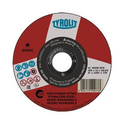 Disque à tronçonner BASIC D115x1mm INOX Al.22,23mm TYROLIT (Par 25)
