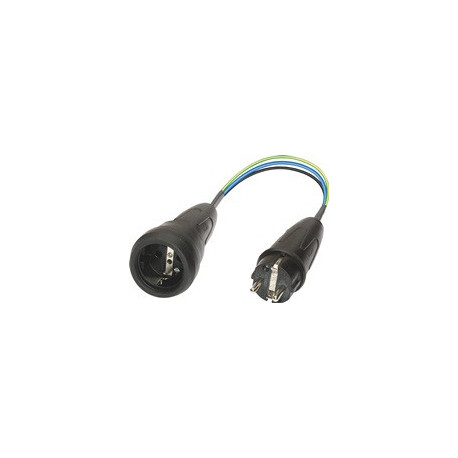 Adaptateur de mesure p. consommateurs à 1 phase Fiche à contact de sécurité dans la prise à contact de sécurité BENNING