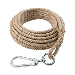 Corde de seau 25 m tournée en 4 brins, avec boucle 16 mm BRAUN
