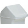 Couvercle pour poubelle 40l avec trappe d insertion blanche