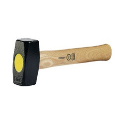 Massette conforme à la norme 6475 tête de marteau 1 500g manche en frêne Stanley