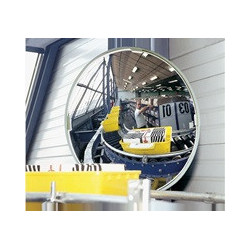 Miroir multiusage D 400mm plastique blanc avec attache p. int. et ext., p. 2 directions Distance max.de l’observateur 5m SPL