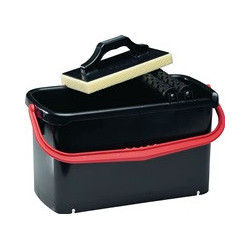 Seau presse à rouleaux pour carreaux Speedy 23litres attache plastique éponge hydrophile réticulée 30mm