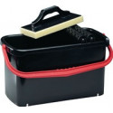 Seau presse à rouleaux pour carreaux Speedy 23litres attache plastique éponge hydrophile réticulée 30mm