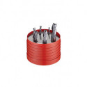 Jeu de fraises en bout Nr.933 D.3/4/5/6/8/10mm Z.3 VHM TiAlN 6tlg.Boîte ronde DORMER