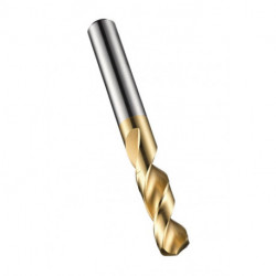 Foret hélicoidal A520 D.7.14mm HSS TiN Queue cylindrique droite s DORMER