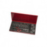 Jeu de filières et tarauds HS-4M M5-M12 32unités HSS Coffret métallique