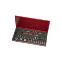 Jeu de filières et tarauds HS-24UNF UNF 1/4-1/2 18unités HSS Coffret métallique