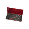 Jeu de filières et tarauds HS-30UNC UNC 1/4-1/2 18unités HSS Coffret métallique