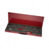 Jeu de filières et tarauds HS-32UNC UNC 1/4-3/4 27unités HSS Coffret métallique
