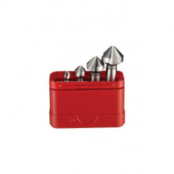 Jeu d’embouts à chanfreiner DIN 335C 90GrExt Nr.2 6,3-20,5mm HSS 4 unités . Boîte ronde DORMER